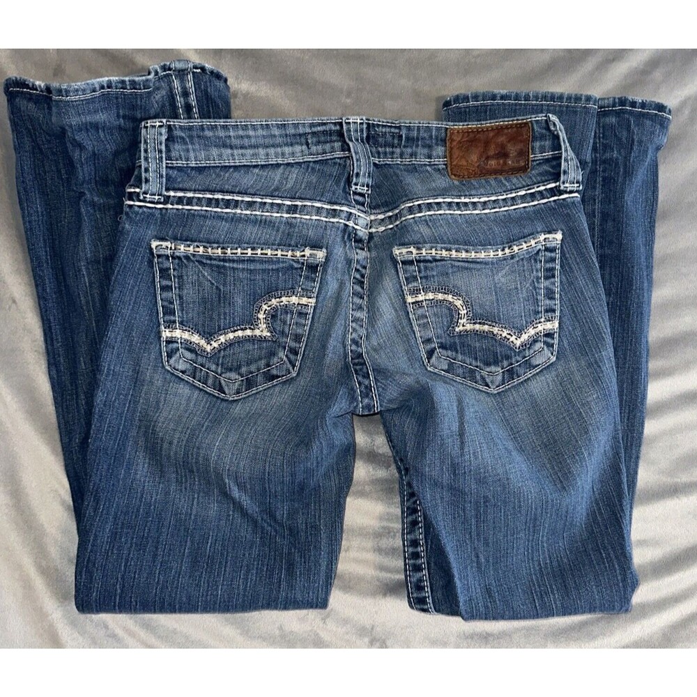 Big Star Women's Casey K Low Rise Bootcut Blue Jeans 26R - Picture 5 of 7